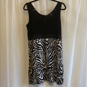 Zebra printed dress